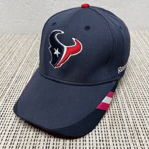 Reebok On Field Stretch Fitted Houston Texans NFL Football Hat  Blue S/M